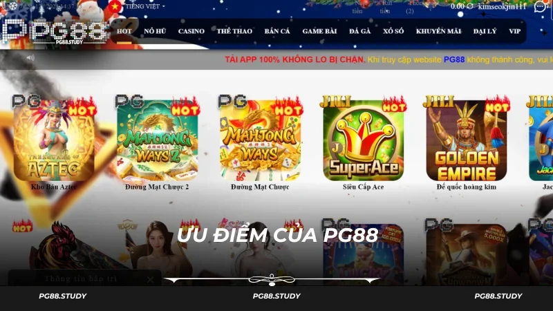 Đến với PG88 không phải lo hết tiền vì thưởng rất cao